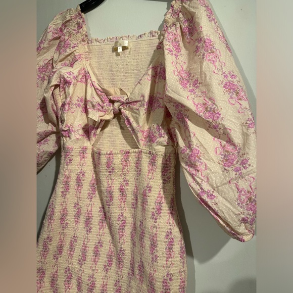 LoveShackFancy Bow Print Mini Dress - Picture 4 of 5